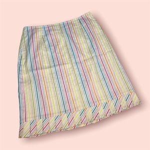 Harolds Brightly Colored Striped Pencil Skirt, Size 4